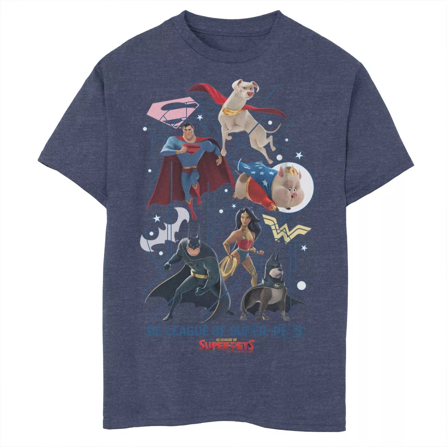 Футболка с графическим рисунком DC Super Pets Super Team для мальчиков 8–20 лет DC Comics
Футболка с графическим рисунком DC Super Pets Super Team для мальчиков 8–20 лет DC Comics