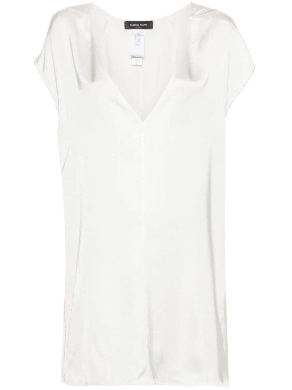 Fabiana Filippi атласная туника без рукавов, белый
Fabiana Filippi атласная туника без рукавов, белый