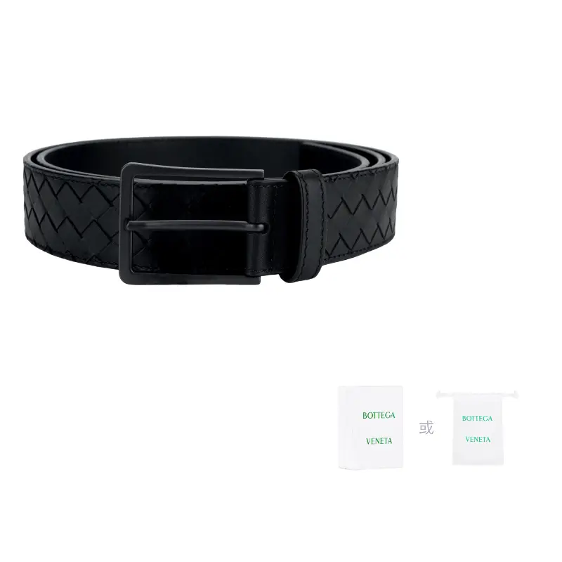 Ремень из кожи Intrecciato Bottega Veneta, черный
Ремень из кожи Intrecciato Bottega Veneta, черный