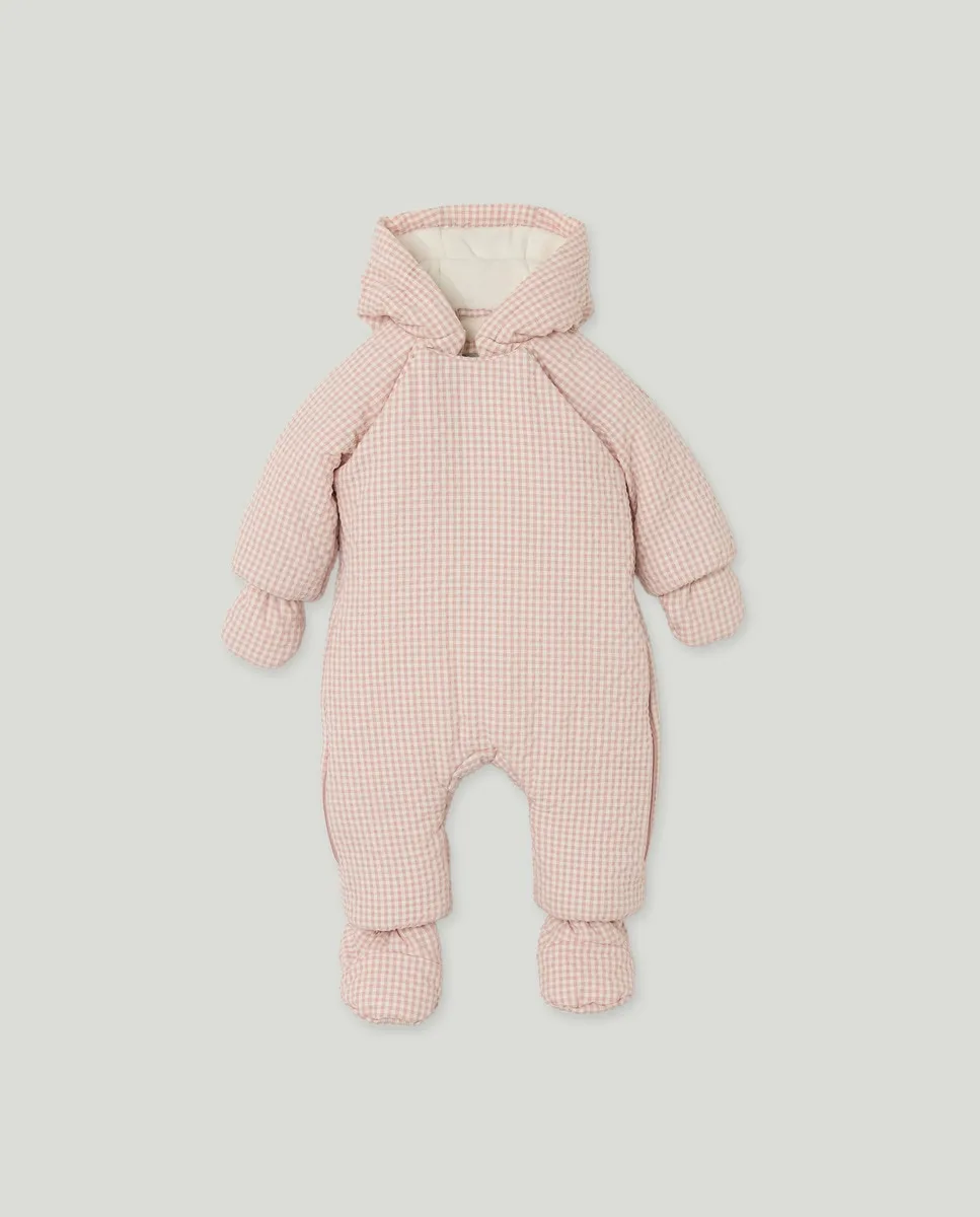Детский комбинезон из нейлона, с ножками и рукавичками, в клетку виши Coconut El Corte Inglés, розовый
Детский комбинезон из нейлона, с ножками и рукавичками, в клетку виши Coconut El Corte Inglés, розовый