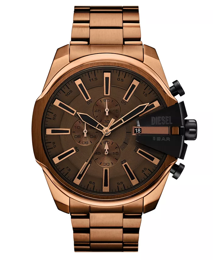 Мужские часы Mega Chief Slim Quartz Chronograph коричневые из нержавеющей стали, 48мм Diesel
Мужские часы Mega Chief Slim Quartz Chronograph коричневые из нержавеющей стали, 48мм Diesel