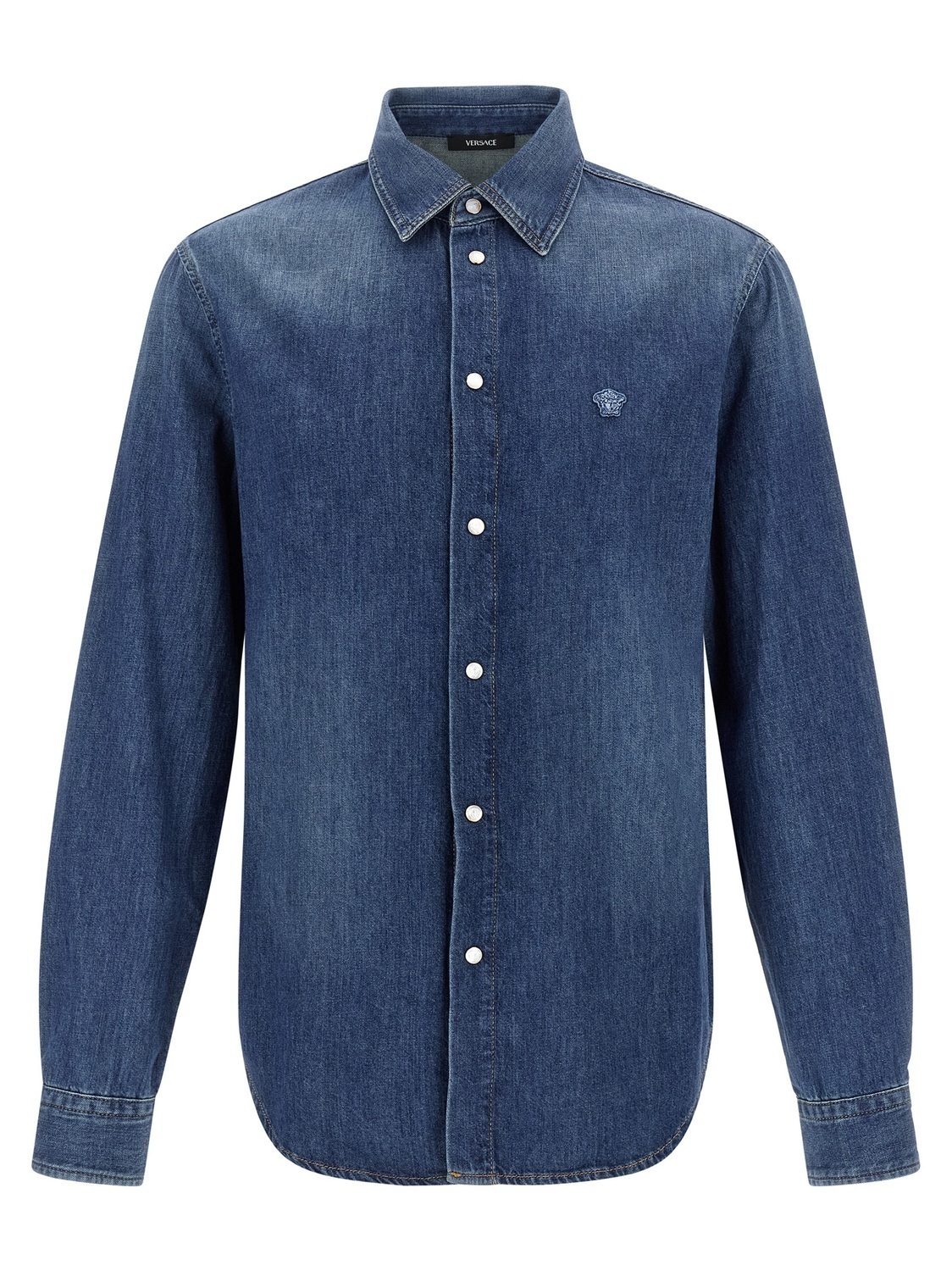 Рубашка с нашивкой «Медуза» VERSACE, синий
Рубашка с нашивкой «Медуза» VERSACE, синий