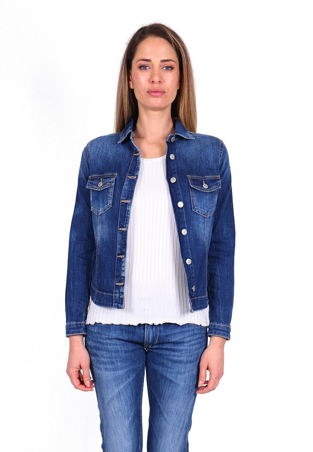 Джинсовая куртка Le Temps Des Cerises, синий 
Джинсовая куртка Le Temps Des Cerises, синий