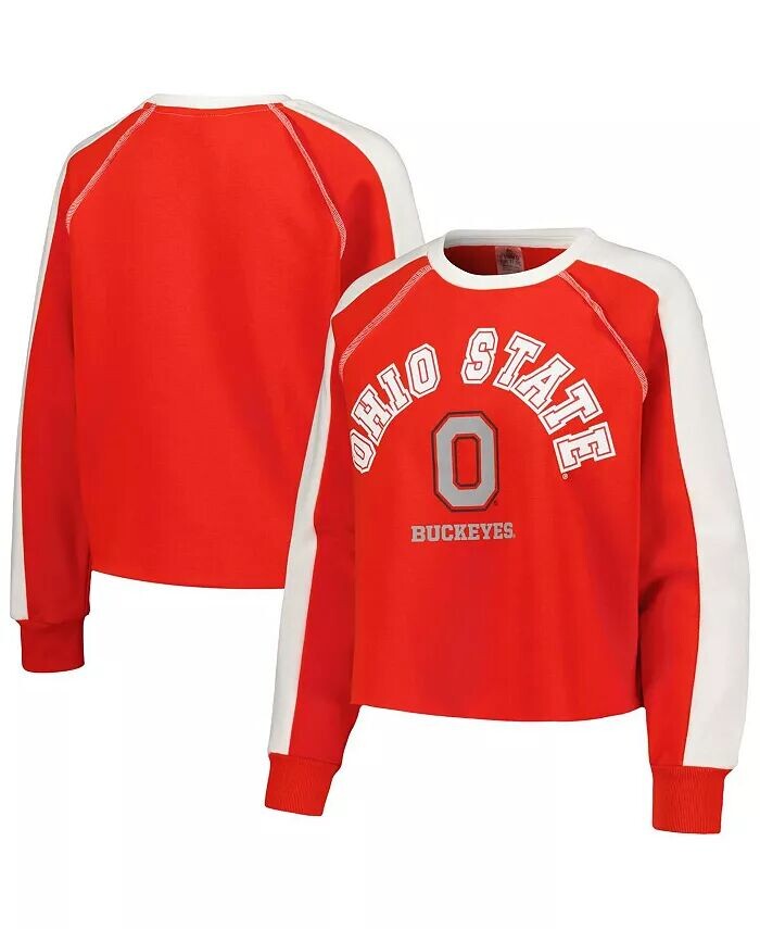Женский укороченный пуловер Scarlet Ohio State Buckeyes Blindside реглан свитшот Gameday Couture, красный
Женский укороченный пуловер Scarlet Ohio State Buckeyes Blindside реглан свитшот Gameday Couture, красный