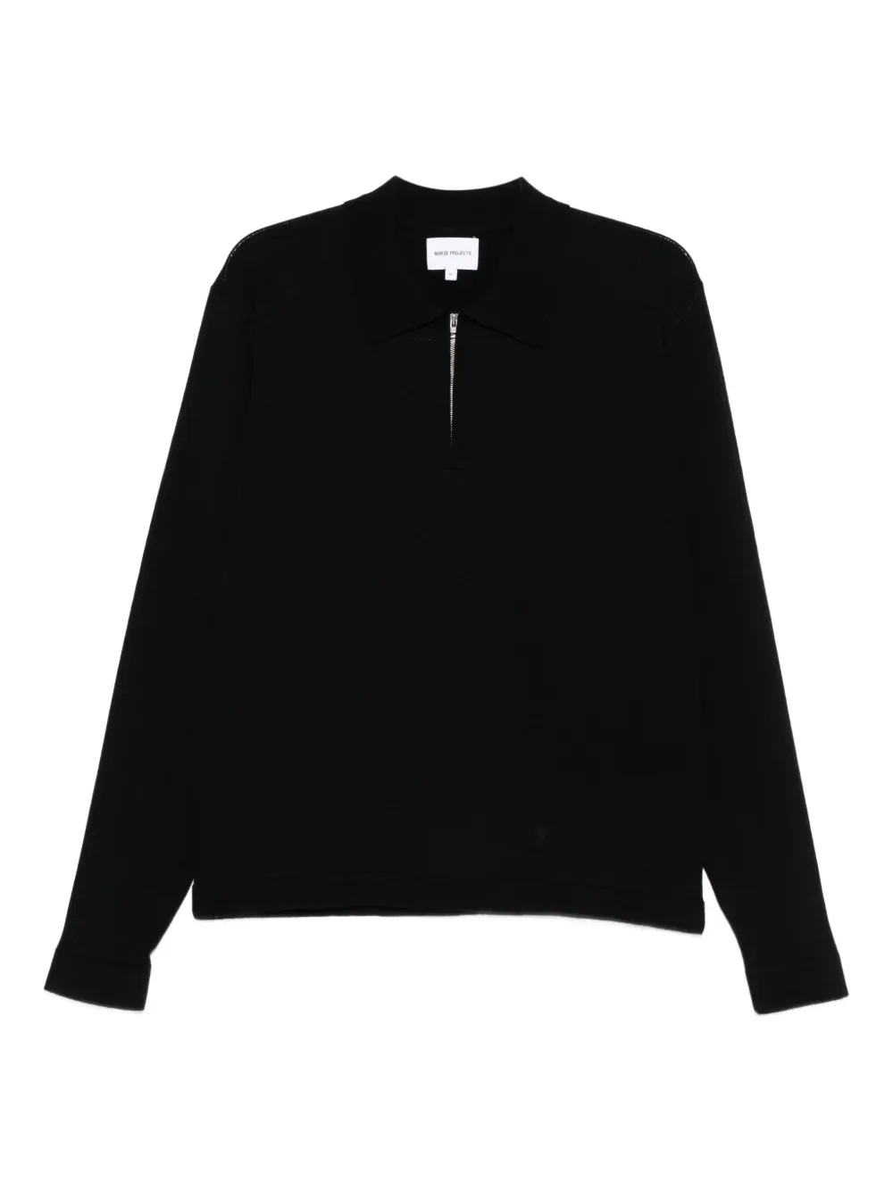 Поло с молнией на воротнике Norse Projects, черный
Поло с молнией на воротнике Norse Projects, черный