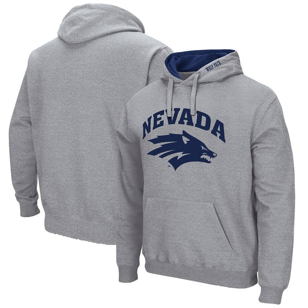 Мужской пуловер с капюшоном Colosseum Heathered Grey Nevada Wolf Pack Arch и Logo, цвет Nev Grey
Мужской пуловер с капюшоном Colosseum Heathered Grey Nevada Wolf Pack Arch и Logo, цвет Nev Grey