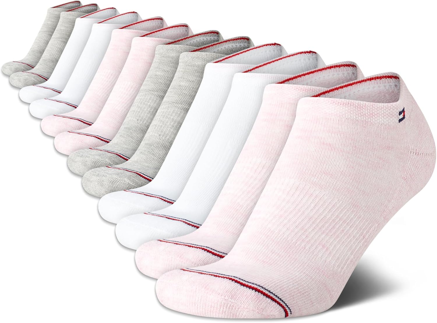 Женские носки Tommy Hilfiger, непромокаемые, 12 шт., мягкие, эластичные, женские, спортивные носки до щиколотки, беговые носки для женщин, Pink Multi
Женские носки Tommy Hilfiger, непромокаемые, 12 шт., мягкие, эластичные, женские, спортивные носки до щиколотки, беговые носки для женщин, Pink Multi