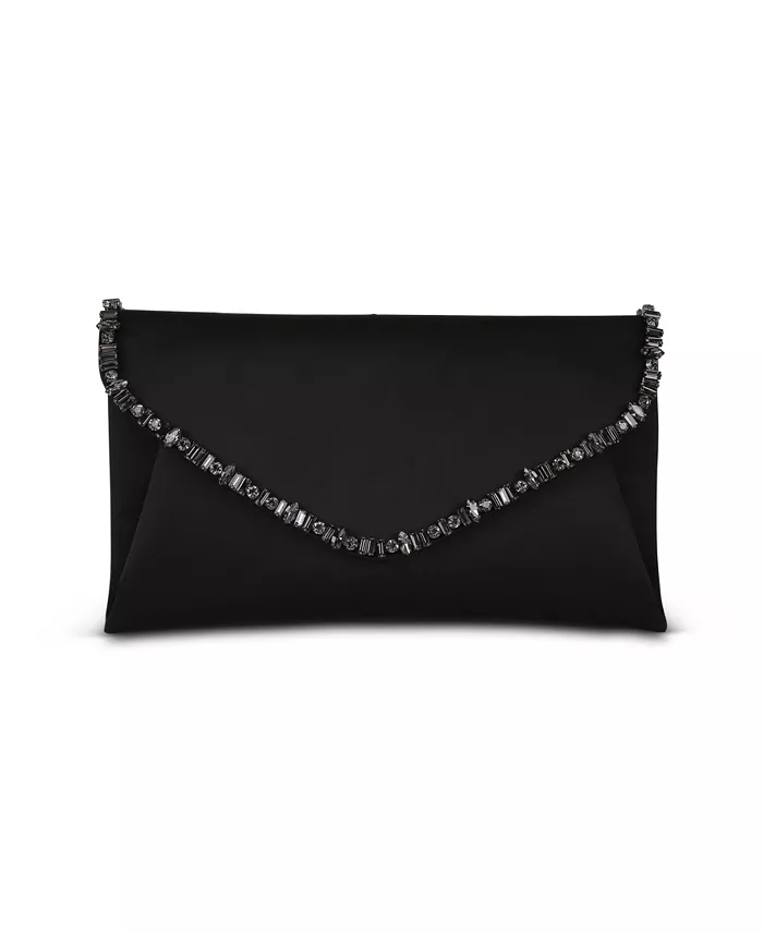 Женский сатиновый клатч-конверт Mika Elegant с кристальным ожерельем Jewel Badgley Mischka, черный
Женский сатиновый клатч-конверт Mika Elegant с кристальным ожерельем Jewel Badgley Mischka, черный