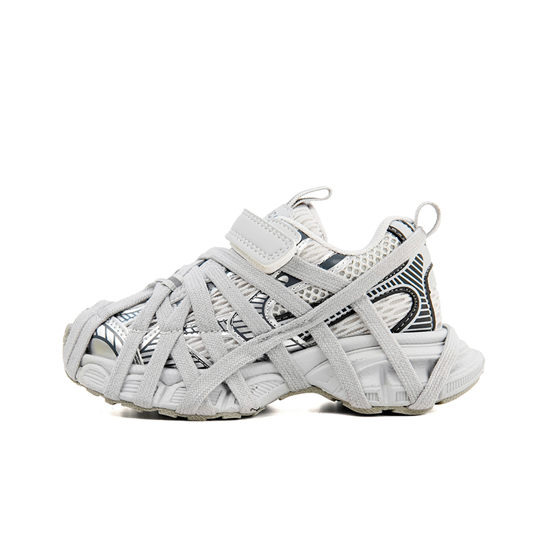 Нескользящие и износостойкие дышащие низкие детские кроссовки для повседневной носки Banner the Piggy, серебряный/серый 
Нескользящие и износостойкие дышащие низкие детские кроссовки для повседневной носки Banner the Piggy, серебряный/серый