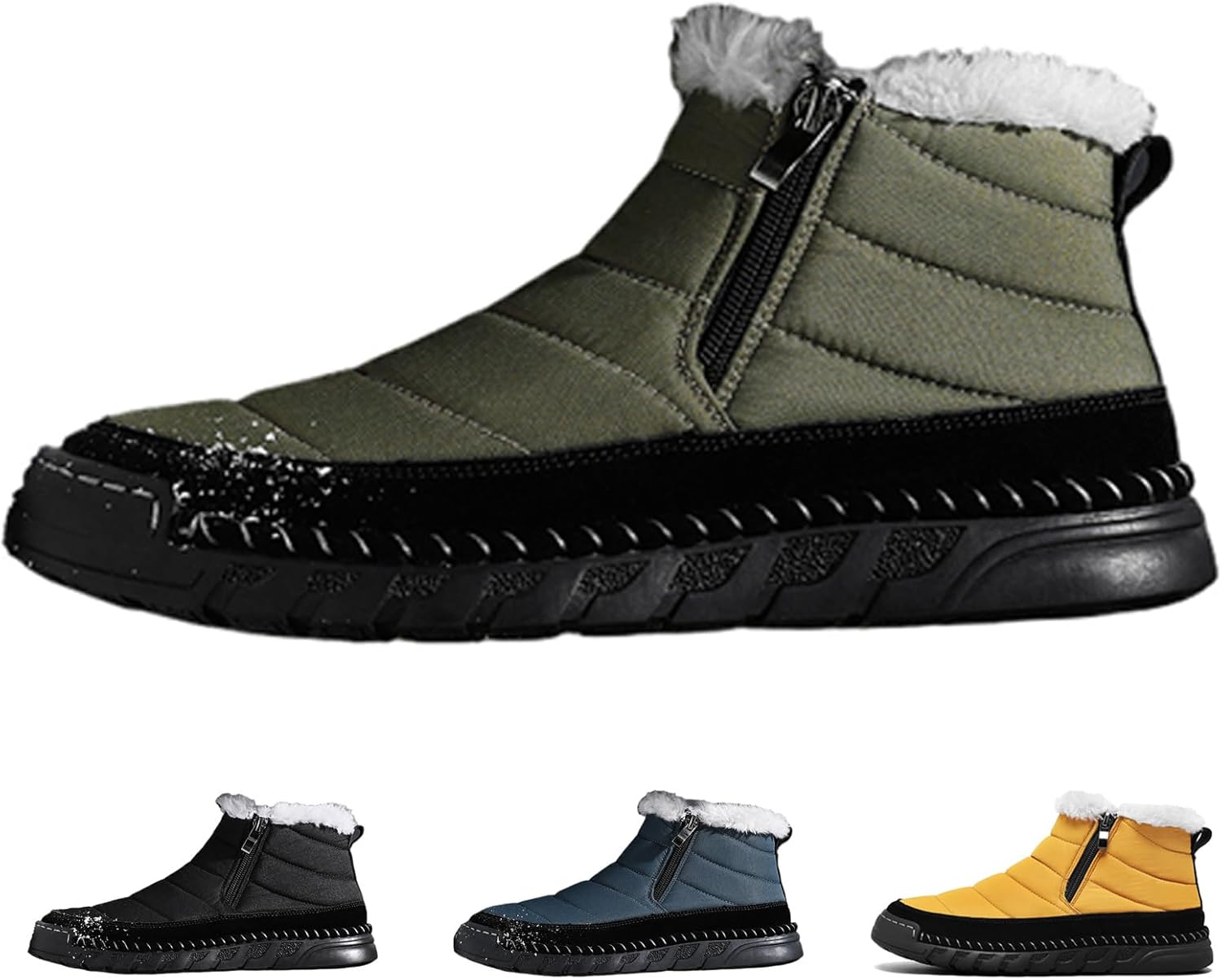 Мужские зимние сетчатые ботинки с плоской подошвой, теплые снежные ботинки до щиколотки, удобные, с меховой подкладкой, с круглым носком, сзади на молнии, с нескользящей мягкой подошвой, для улицы, легкие, для походов и прогулок Wyuetra, зеленый
Мужские зимние сетчатые ботинки с плоской подошвой, теплые снежные ботинки до щиколотки, удобные, с меховой подкладкой, с круглым носком, сзади на молнии, с нескользящей мягкой подошвой, для улицы, легкие, для походов и прогулок Wyuetra, зеленый
