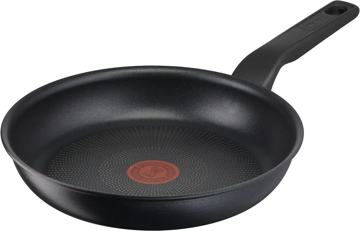 Сковорода Tefal "Titanium Force", алюминий, особо прочное антипригарное покрытие, Thermo Signal, выливной бортик Ø 24 см + высота 7,1 см, черный
Сковорода Tefal "Titanium Force", алюминий, особо прочное антипригарное покрытие, Thermo Signal, выливной бортик Ø 24 см + высота 7,1 см, черный