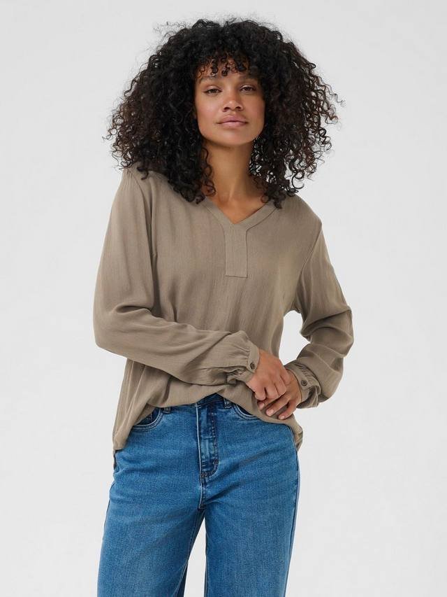 Блузка с длинными рукавами и v-образным вырезом цвета amber KAFFE, Morel
Блузка с длинными рукавами и v-образным вырезом цвета amber KAFFE, Morel