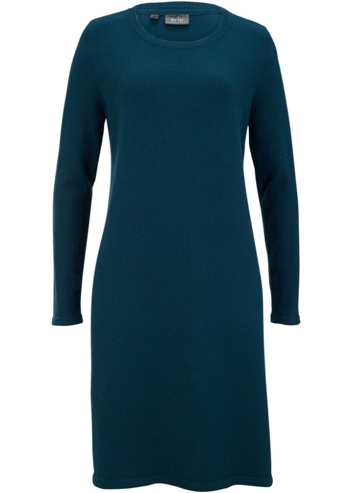 Базовое трикотажное платье из переработанного хлопка Bpc Bonprix Collection, зеленый 
Базовое трикотажное платье из переработанного хлопка Bpc Bonprix Collection, зеленый