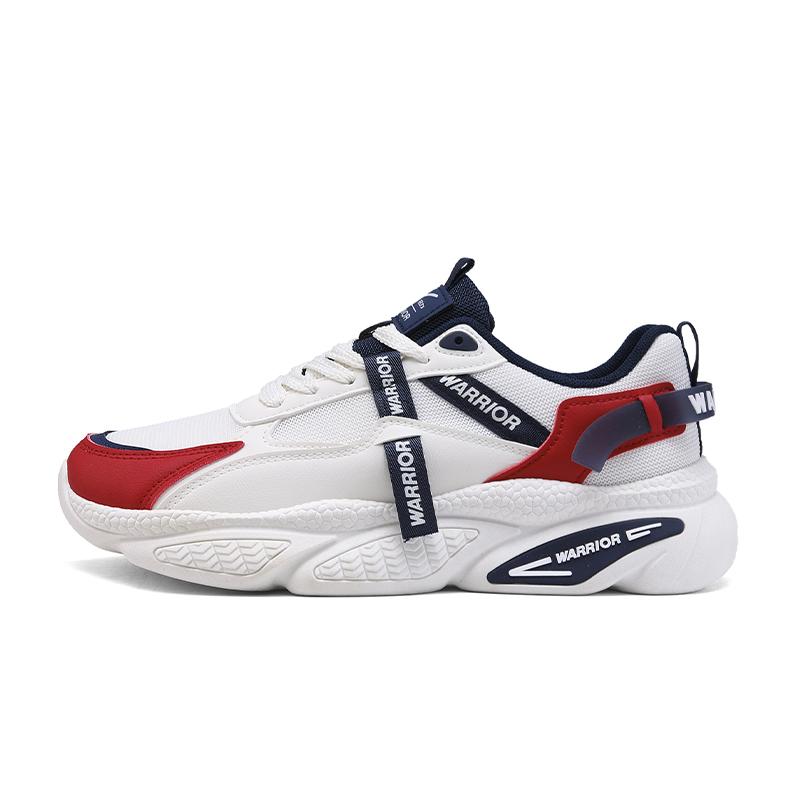 WARRIOR Кроссовки мужские с низким верхом, устойчивые к скольжению, бежевые, красные, темно-синие
WARRIOR Кроссовки мужские с низким верхом, устойчивые к скольжению, бежевые, красные, темно-синие