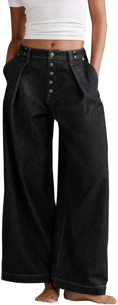 Женские джинсы-кюлоты High Waisted с высокой посадкой, свободного кроя TACSTRUN
Женские джинсы-кюлоты High Waisted с высокой посадкой, свободного кроя TACSTRUN