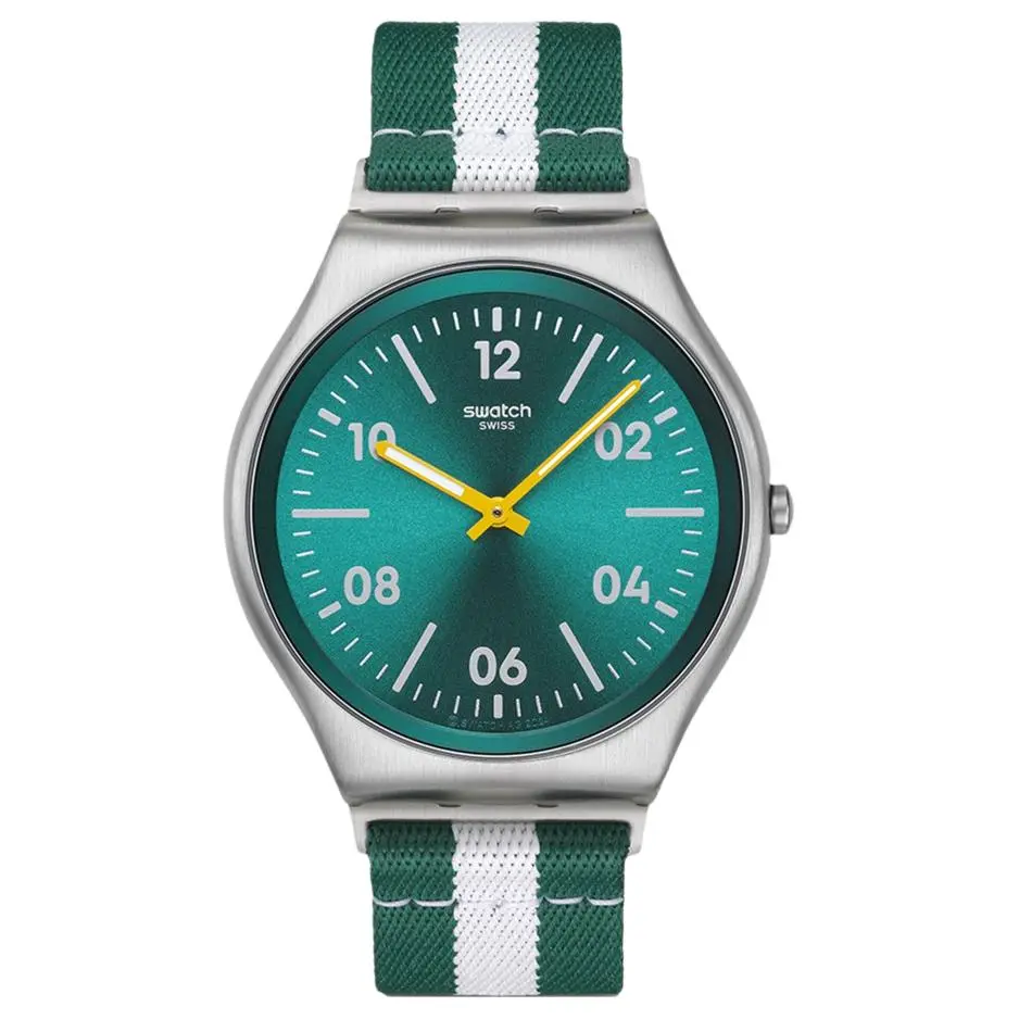 SWATCH Коллекция ESSENTIALS кварцевый механизм унисекс часы 42*45,6 мм зеленый циферблат корпус из нержавеющей стали тканевый ремешок
SWATCH Коллекция ESSENTIALS кварцевый механизм унисекс часы 42*45,6 мм зеленый циферблат корпус из нержавеющей стали тканевый ремешок