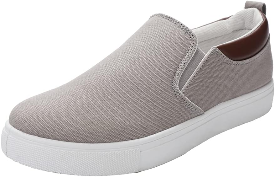 Мужские большие кеды Tazimall из канвы, лоферы на плоской подошве без шнурков, серый
Мужские большие кеды Tazimall из канвы, лоферы на плоской подошве без шнурков, серый