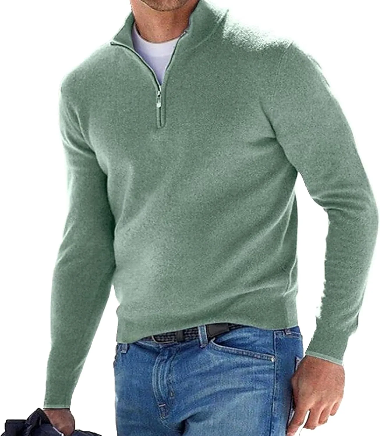 Мужской 3/4 Zip Slim Fit топ с длинным рукавом
Мужской 3/4 Zip Slim Fit топ с длинным рукавом