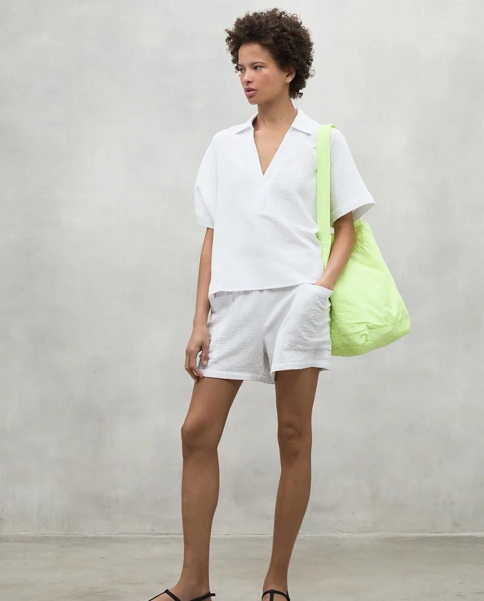 Простые женские шорты с эластичным поясом и передними карманами Ecoalf, белый
Простые женские шорты с эластичным поясом и передними карманами Ecoalf, белый