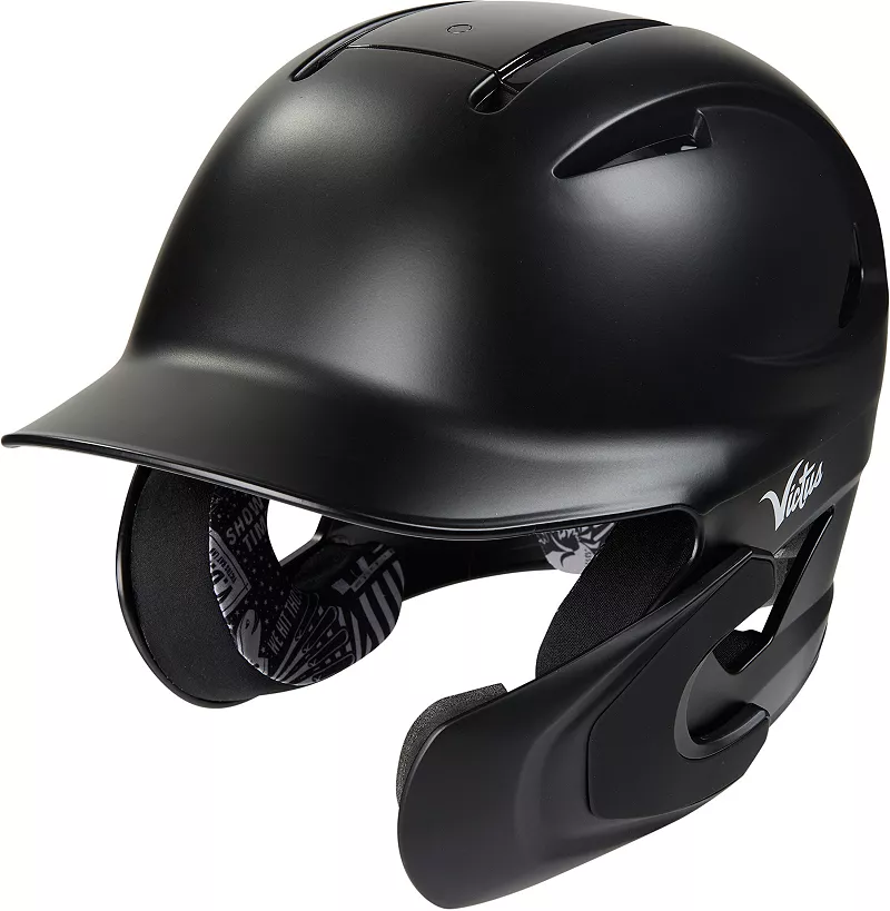 Бейсбольный шлем Victus для взрослых PureFit с универсальной защитой челюсти, черный
Бейсбольный шлем Victus для взрослых PureFit с универсальной защитой челюсти, черный