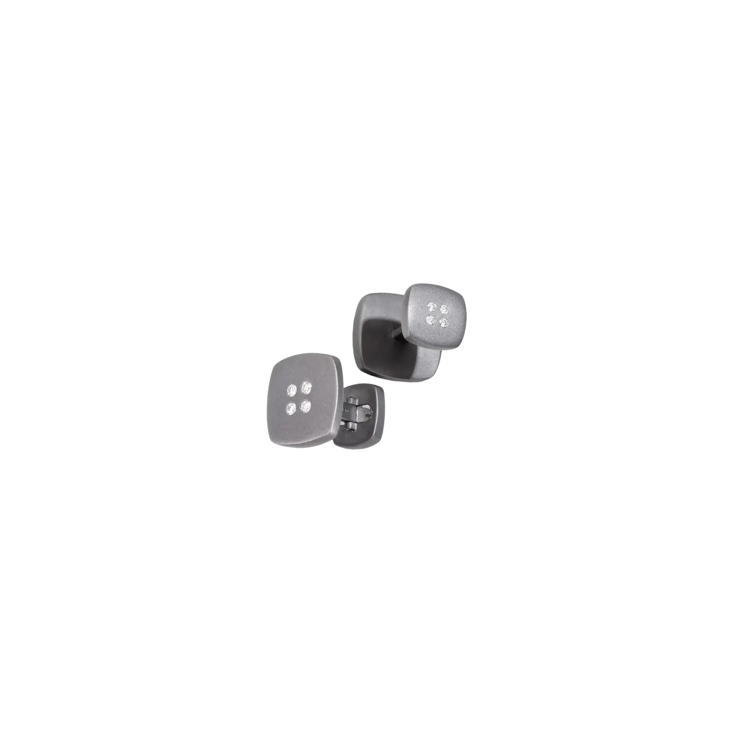 Запонки Vhernier Atelier из титана и бриллиантов
Запонки Vhernier Atelier из титана и бриллиантов