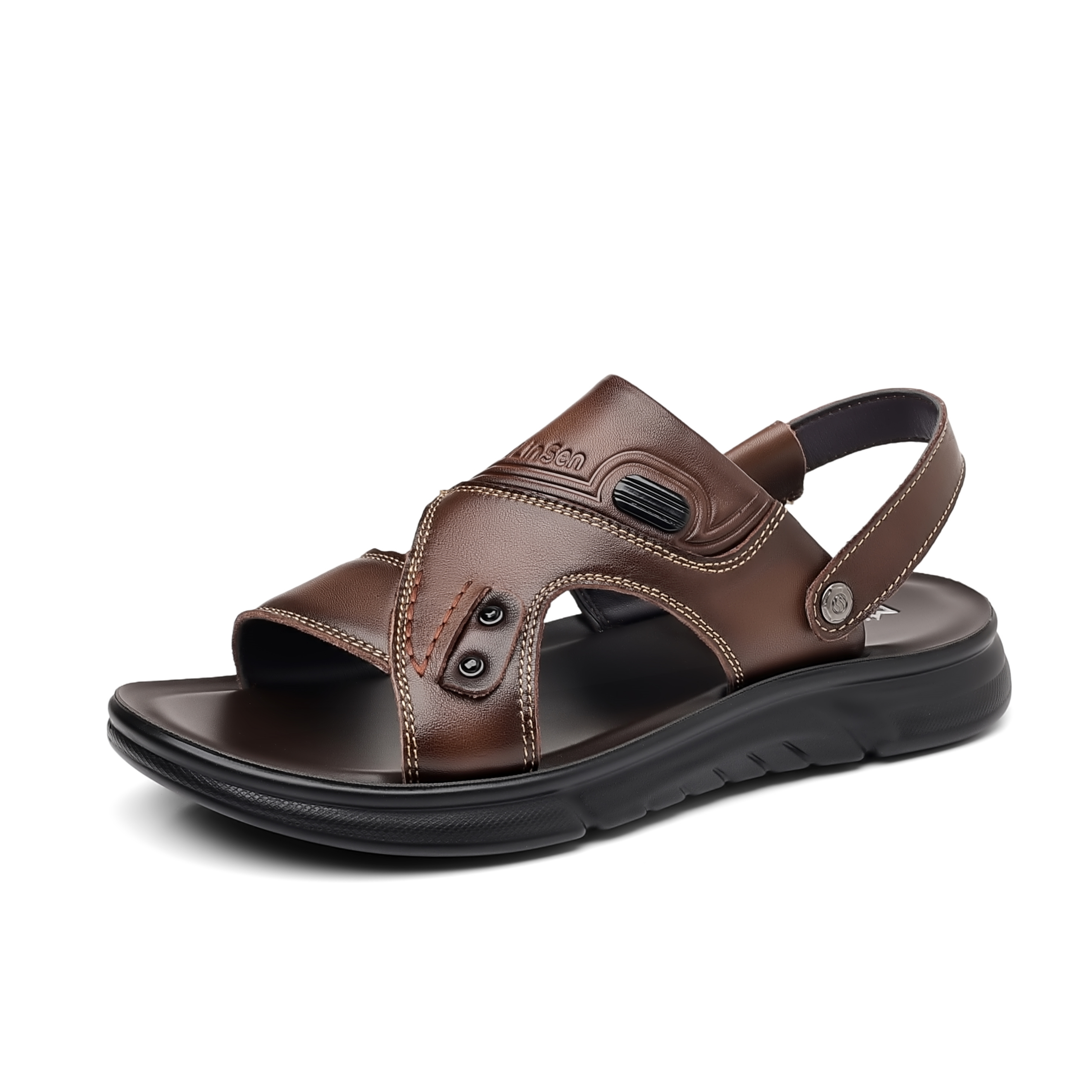Mulinsen Пляжные сандалии мужские, черно-коричневые
Mulinsen Пляжные сандалии мужские, черно-коричневые