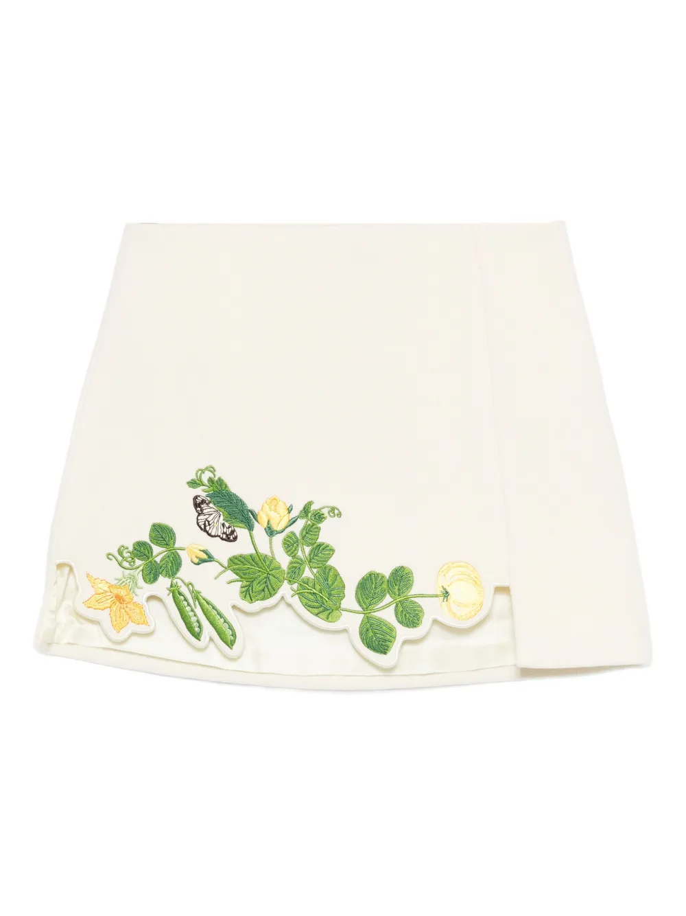 Юбка мини с цветочной вышивкой и фестонами Vivetta, белый
Юбка мини с цветочной вышивкой и фестонами Vivetta, белый