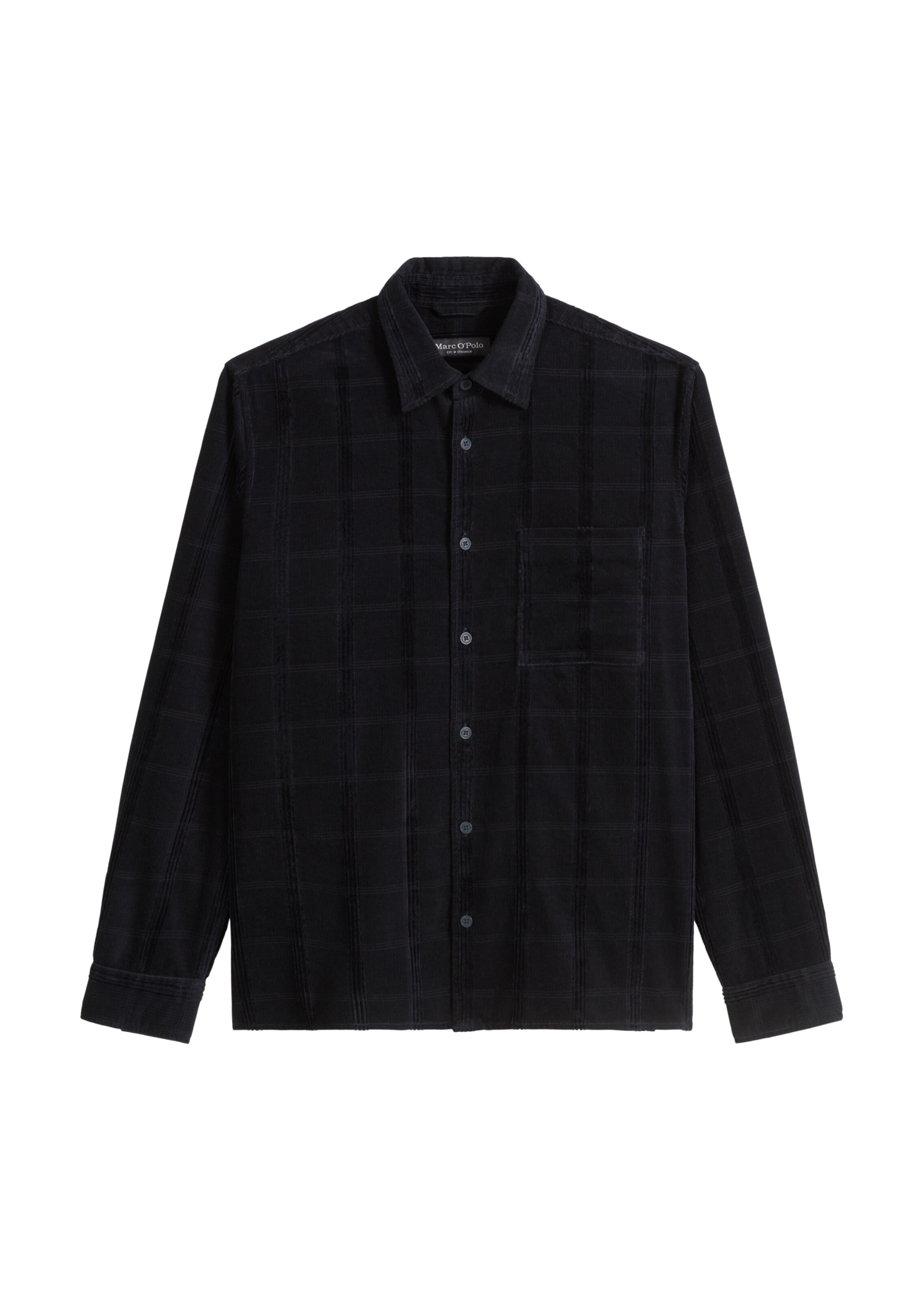 Marc O'Polo Рубашка на пуговицах комфортного кроя в темно-синем цвете
Marc O'Polo Рубашка на пуговицах комфортного кроя в темно-синем цвете