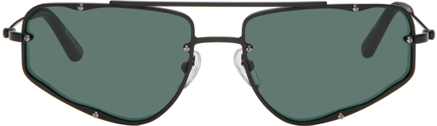 Эксклюзивные черные солнцезащитные очки SSENSE «The Speed» Eckhaus Latta, Satin black/Teal
Эксклюзивные черные солнцезащитные очки SSENSE «The Speed» Eckhaus Latta, Satin black/Teal