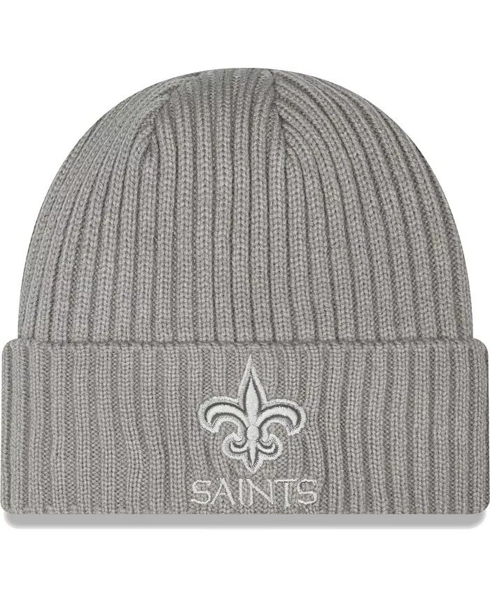 Мужская серая классическая вязаная шапка New Orleans Saints Core с манжетами New Era
Мужская серая классическая вязаная шапка New Orleans Saints Core с манжетами New Era