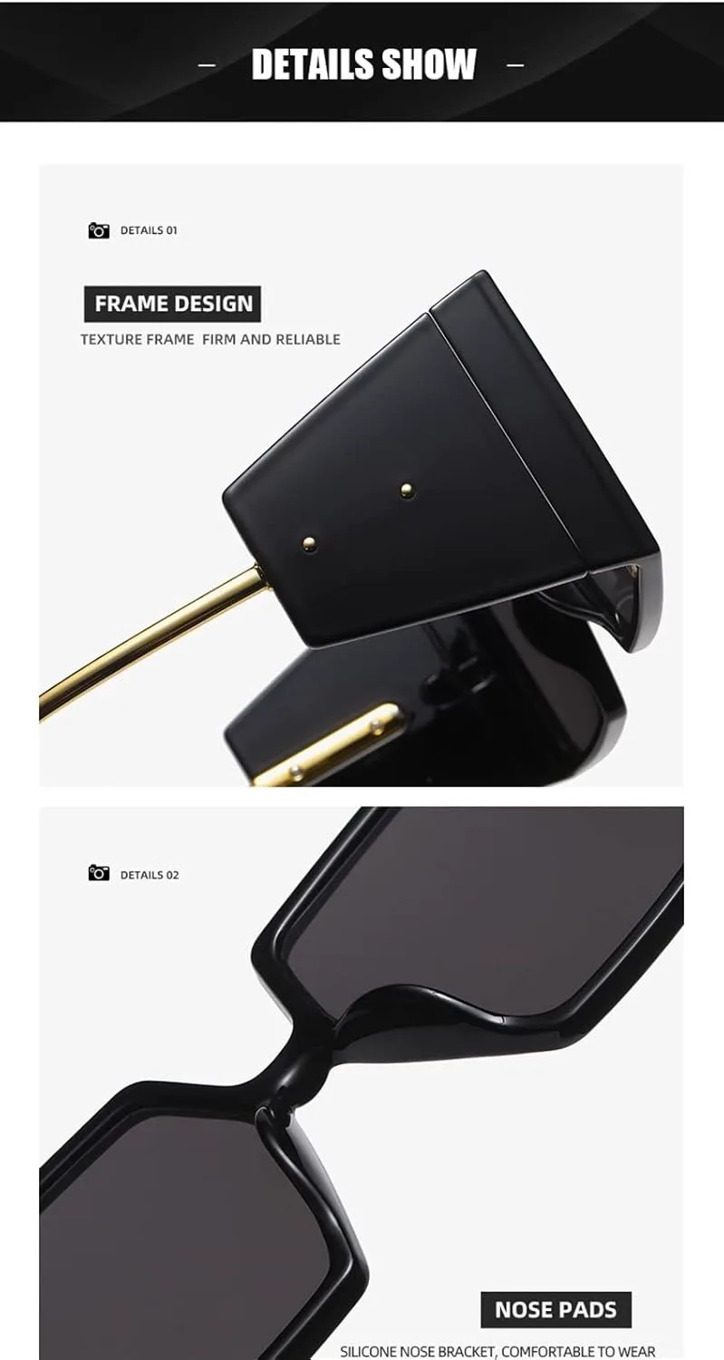 Солнцезащитные очки XINXIN в квадратной оправе большого размера для уличной фотосъемки, отдыха на природе, для мужчин и женщин (цвет: A, размер: средний), A
Солнцезащитные очки XINXIN в квадратной оправе большого размера для уличной фотосъемки, отдыха на природе, для мужчин и женщин (цвет: A, размер: средний), A