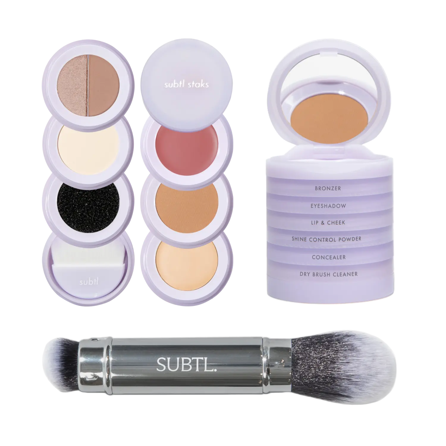 Многофункциональный набор для макияжа лица 6-в-1 с двусторонней кистью для лица SUBTL. Beauty, 006W (Light with warm undertones)
Многофункциональный набор для макияжа лица 6-в-1 с двусторонней кистью для лица SUBTL. Beauty, 006W (Light with warm undertones)