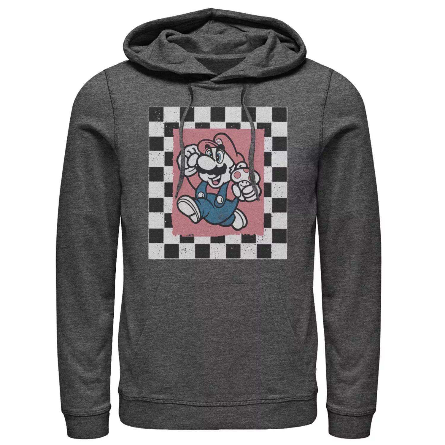 Мужская толстовка с квадратным портретом в клетку Nintendo Super Mario Licensed Character
Мужская толстовка с квадратным портретом в клетку Nintendo Super Mario Licensed Character