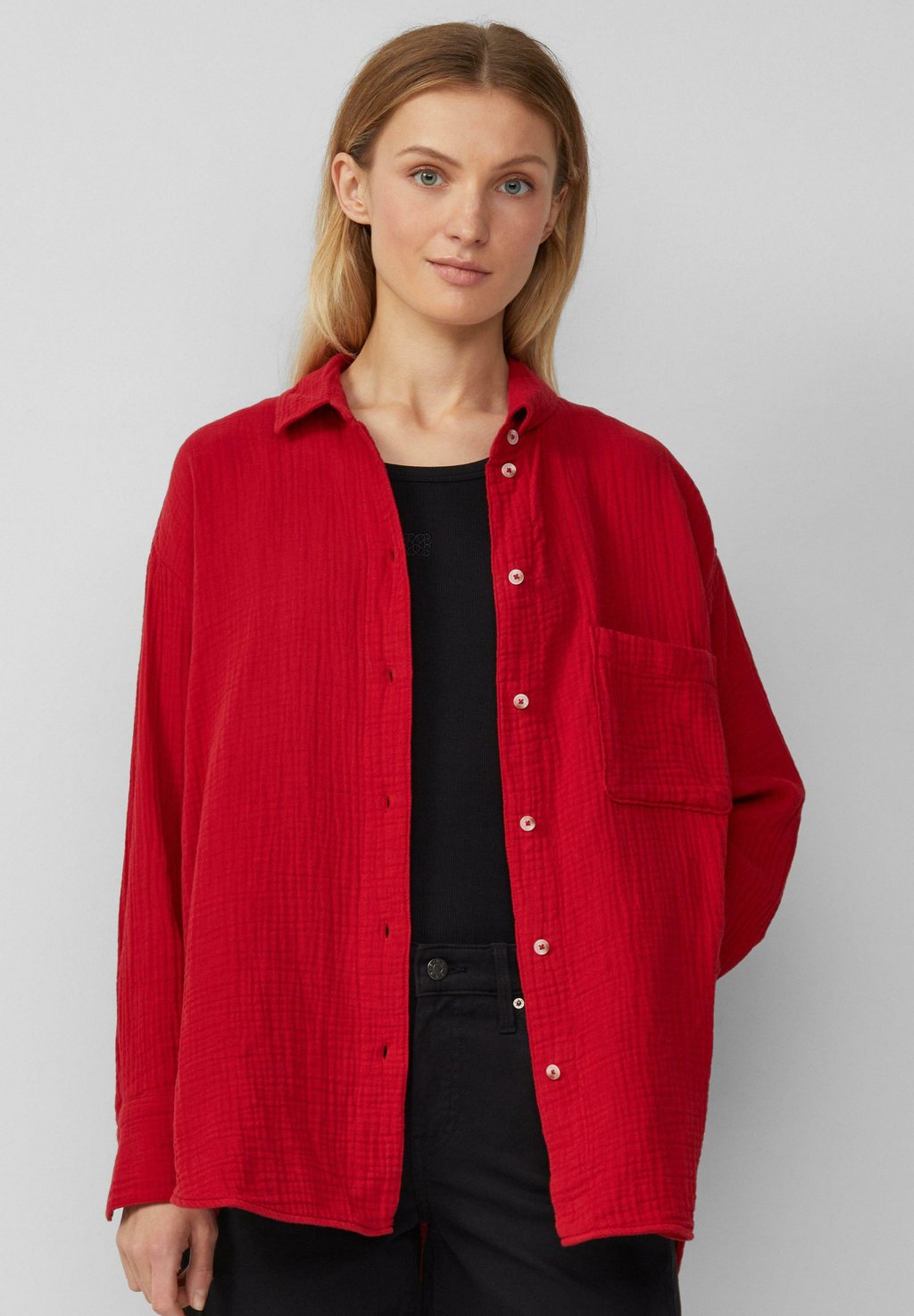 Блузка на пуговицах s.Oliver, красный 
Блузка на пуговицах s.Oliver, красный