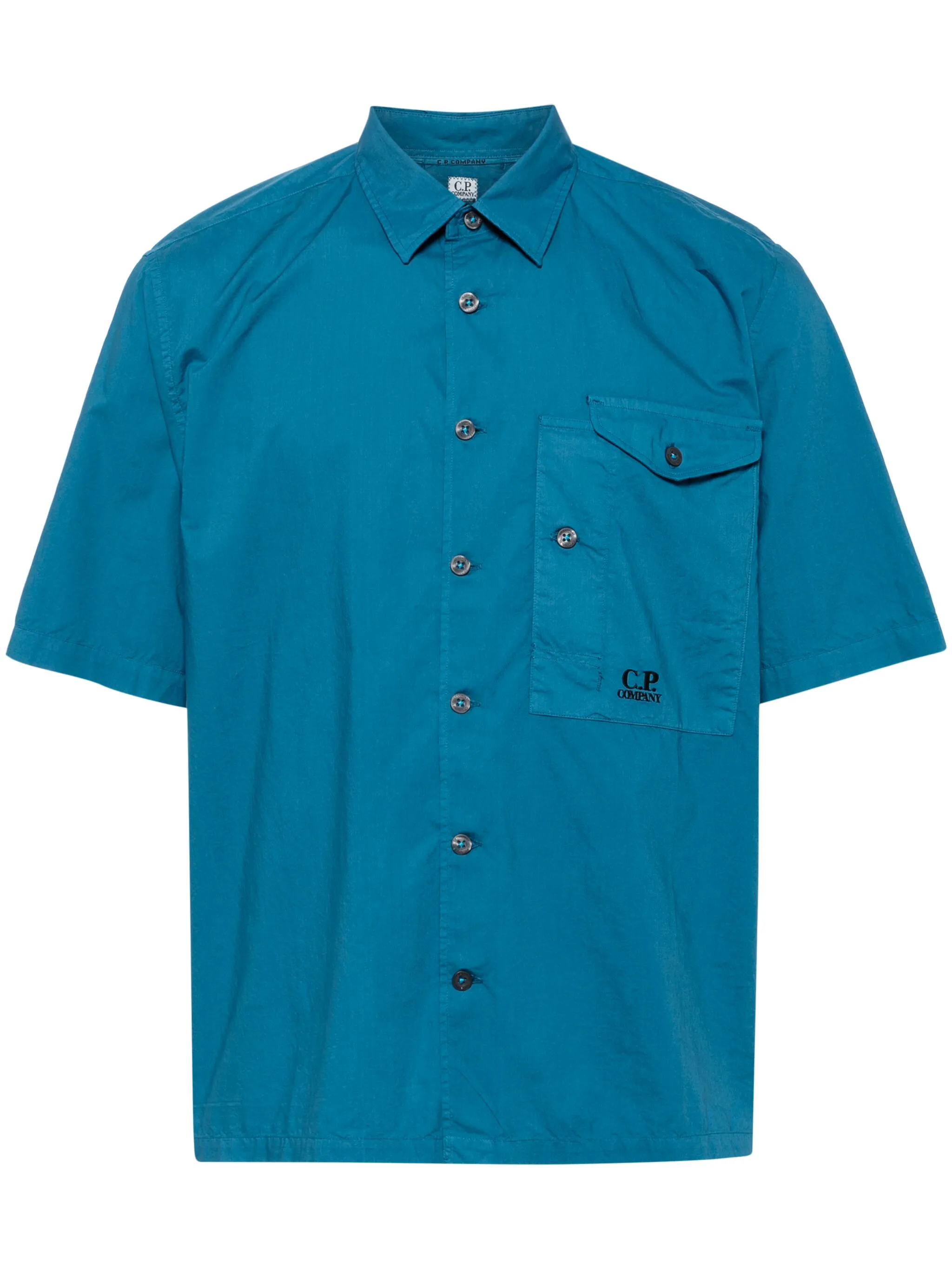 Рубашка с вышитым логотипом C.P. Company, синий
Рубашка с вышитым логотипом C.P. Company, синий