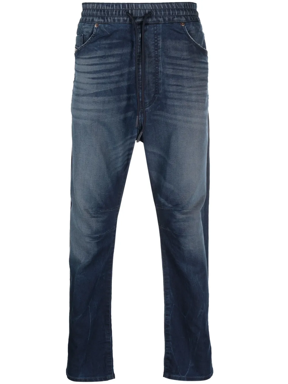 Зауженные джинсы с низким шаговым швом Diesel, синий
Зауженные джинсы с низким шаговым швом Diesel, синий