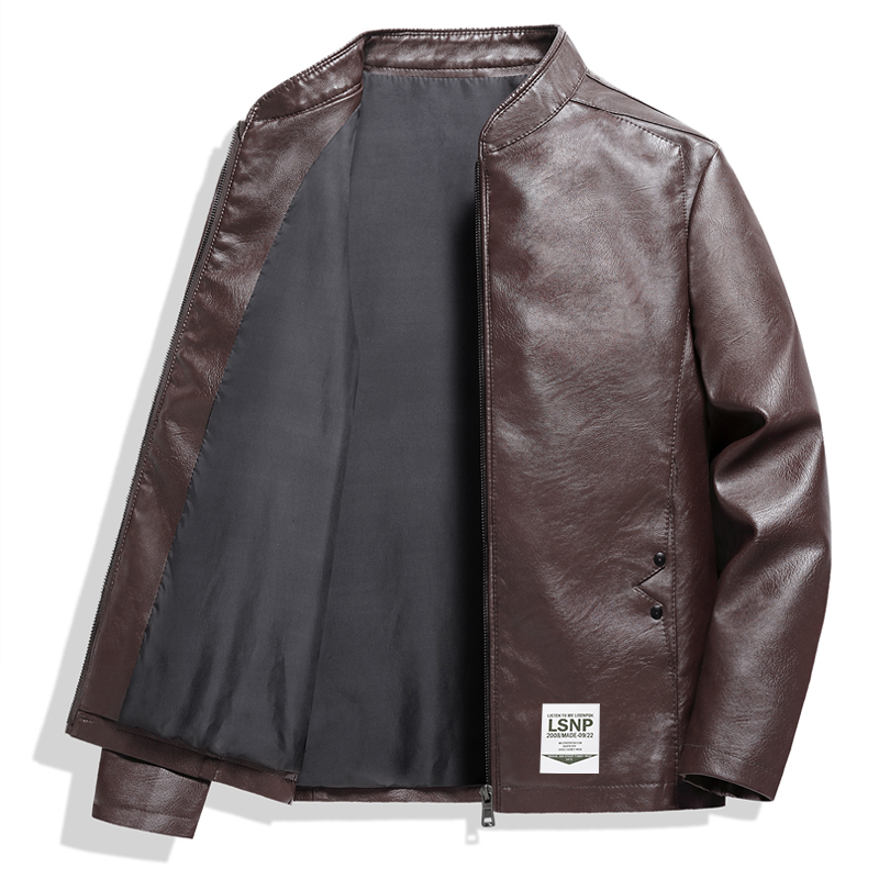 Кожаная куртка Unisex Stand Collar Moderate LISENPOK, coffee
Кожаная куртка Unisex Stand Collar Moderate LISENPOK, coffee