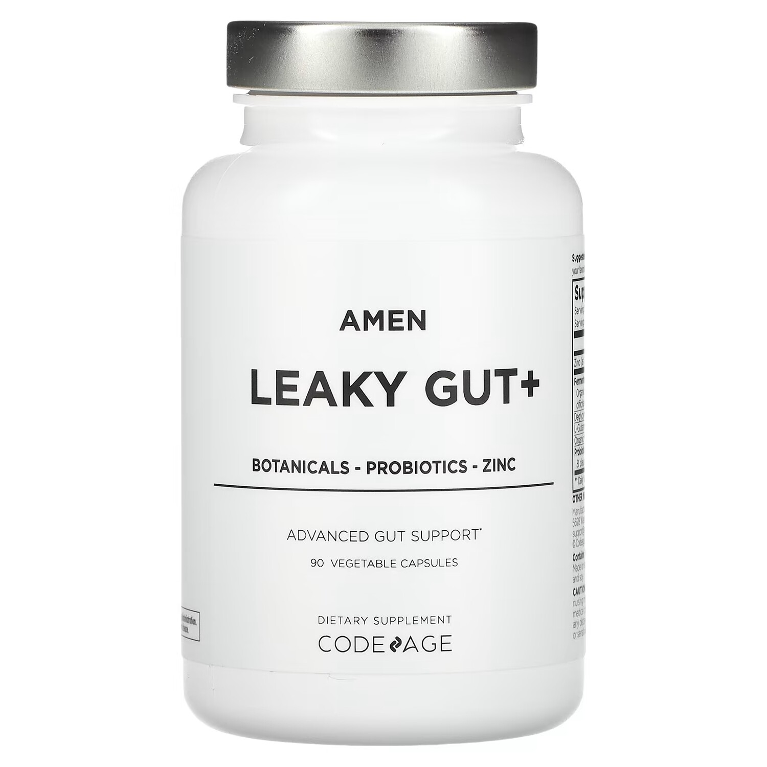 Добавка Codeage Amen Leaky Gut+ без ГМО, 90 растительных капсул
Добавка Codeage Amen Leaky Gut+ без ГМО, 90 растительных капсул