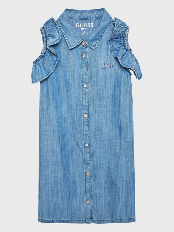 Джинсовое платье стандартного кроя Guess, синий
Джинсовое платье стандартного кроя Guess, синий