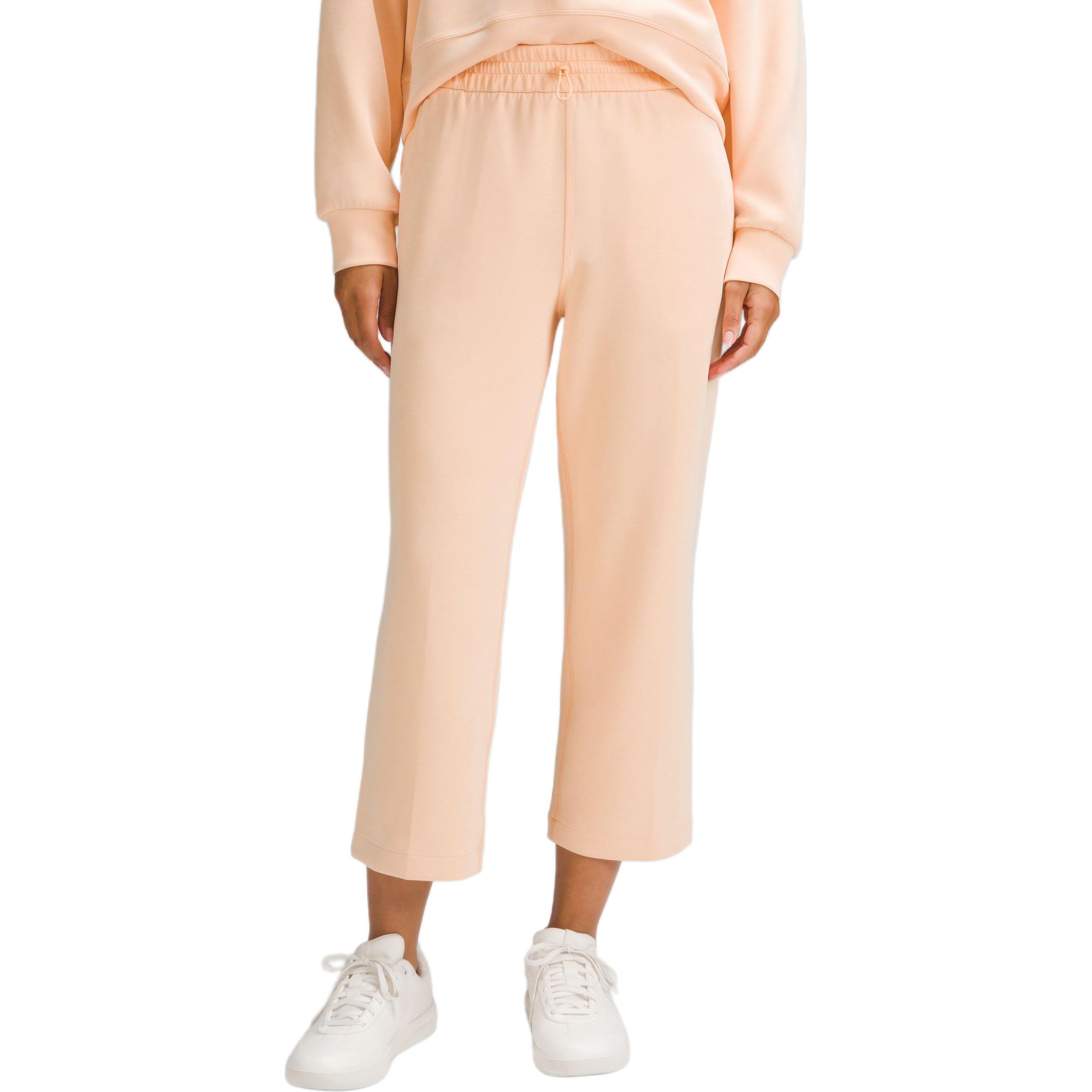 Мягкие стрейчевые повседневные брюки для женщин Lululemon, персиковый
Мягкие стрейчевые повседневные брюки для женщин Lululemon, персиковый