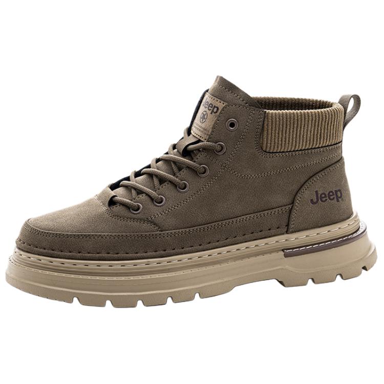 Jeep Короткие мартинсы мужские хаки с подкладкой из флиса, цвет Khaki Fleece-Lined 
Jeep Короткие мартинсы мужские хаки с подкладкой из флиса, цвет Khaki Fleece-Lined