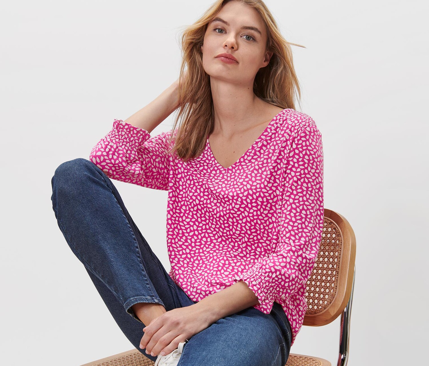 Блуза-рубашка с принтом Tchibo
Блуза-рубашка с принтом Tchibo