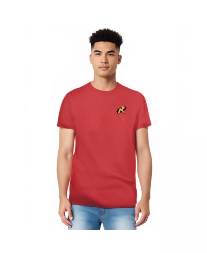 Мужская футболка Robin Logo Adult Heather Batman, красный 
Мужская футболка Robin Logo Adult Heather Batman, красный