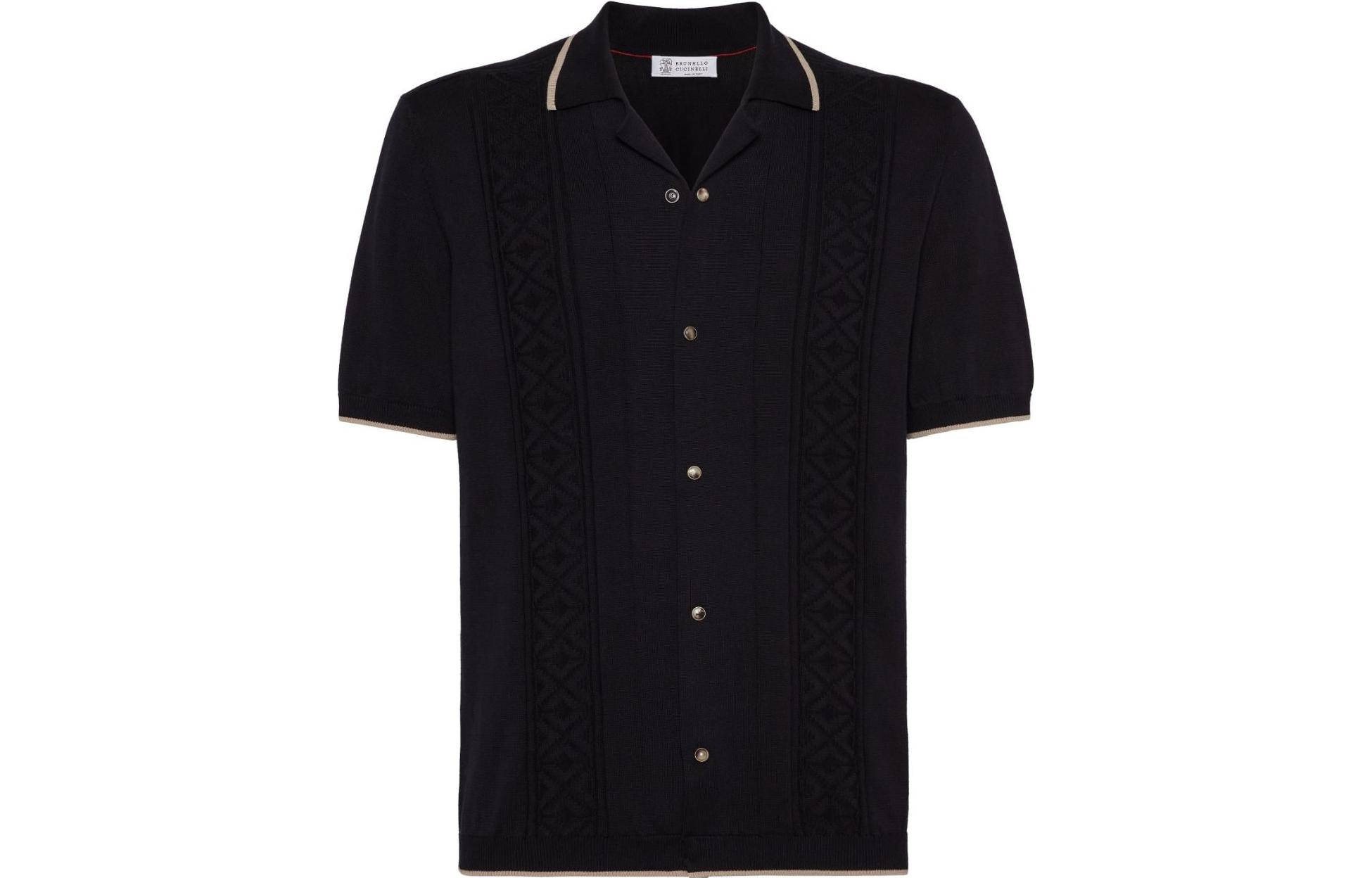 Футболка с контрастной отделкой Brunello Cucinelli, черный
Футболка с контрастной отделкой Brunello Cucinelli, черный