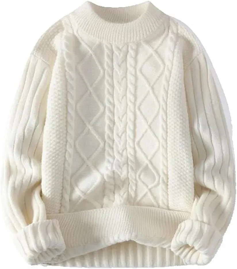 Зимний мужской свитер с круглым вырезом, свободный, вязаный Xingfenly
Зимний мужской свитер с круглым вырезом, свободный, вязаный Xingfenly