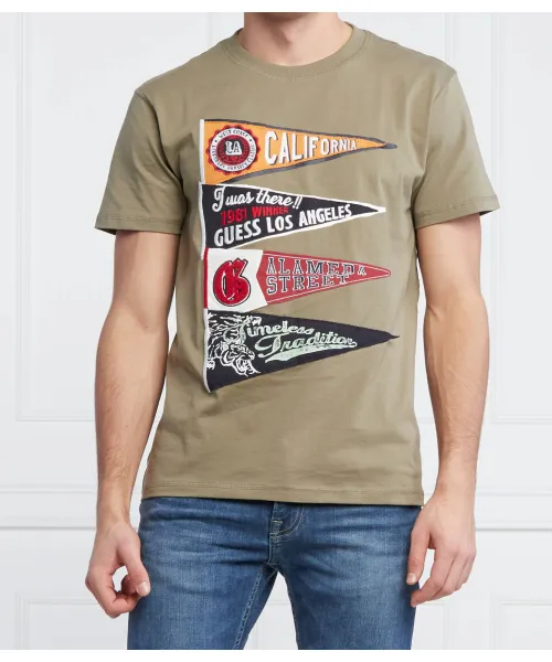 Футболка с вымпелом Regular fit Guess Jeans, зеленый
Футболка с вымпелом Regular fit Guess Jeans, зеленый