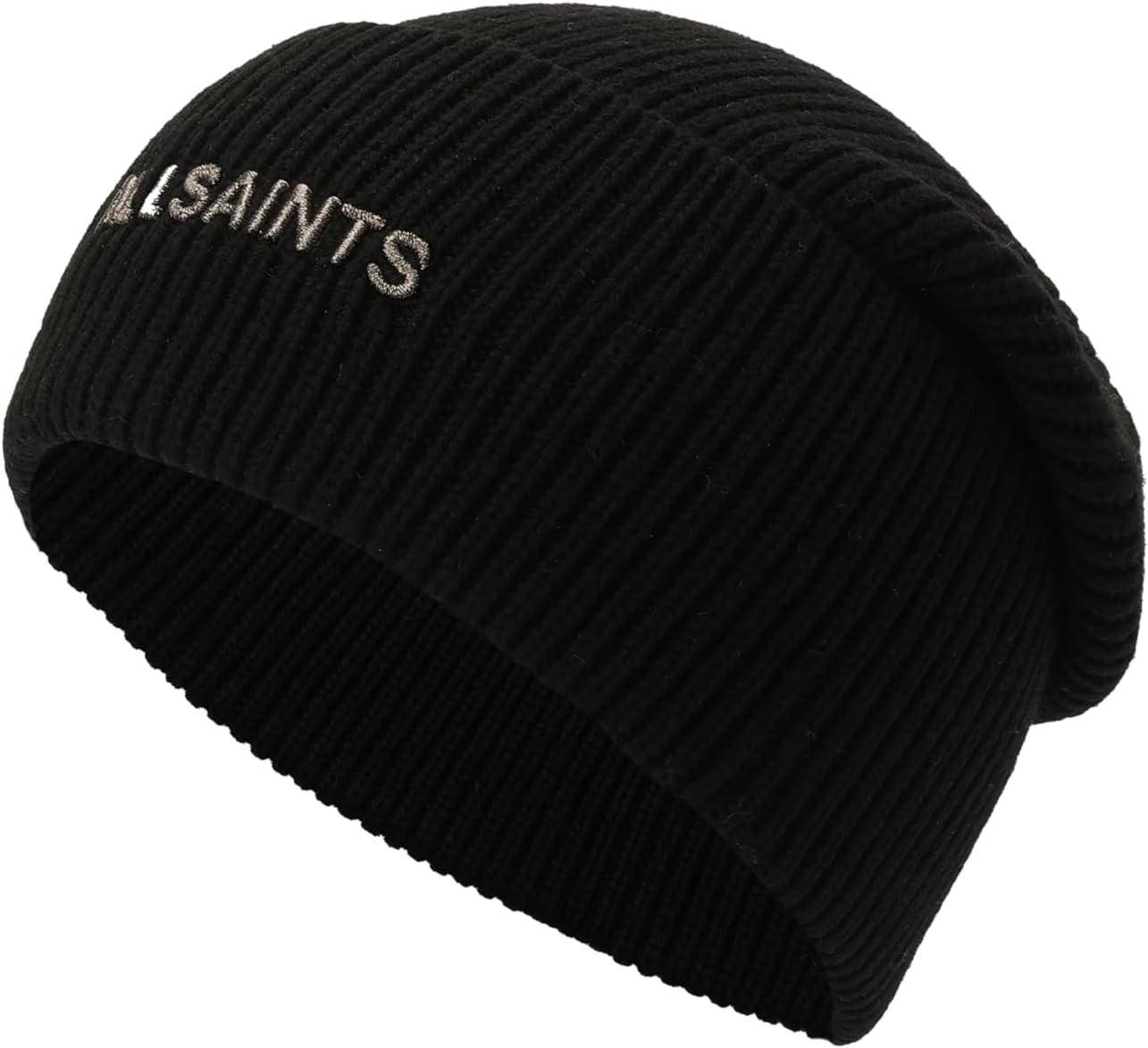 Женская ребристая шапка-бини AllSaints Underground, Black/Gunmetnal
Женская ребристая шапка-бини AllSaints Underground, Black/Gunmetnal