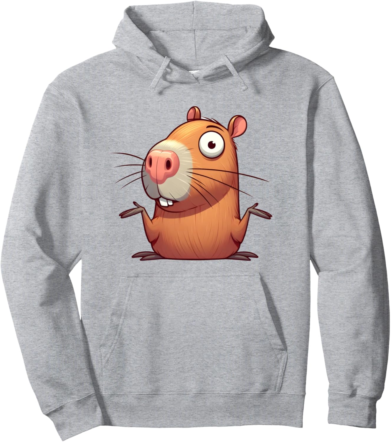 Толстовка с изображением растерянной капибары Capybara Collection !!, серый
Толстовка с изображением растерянной капибары Capybara Collection !!, серый