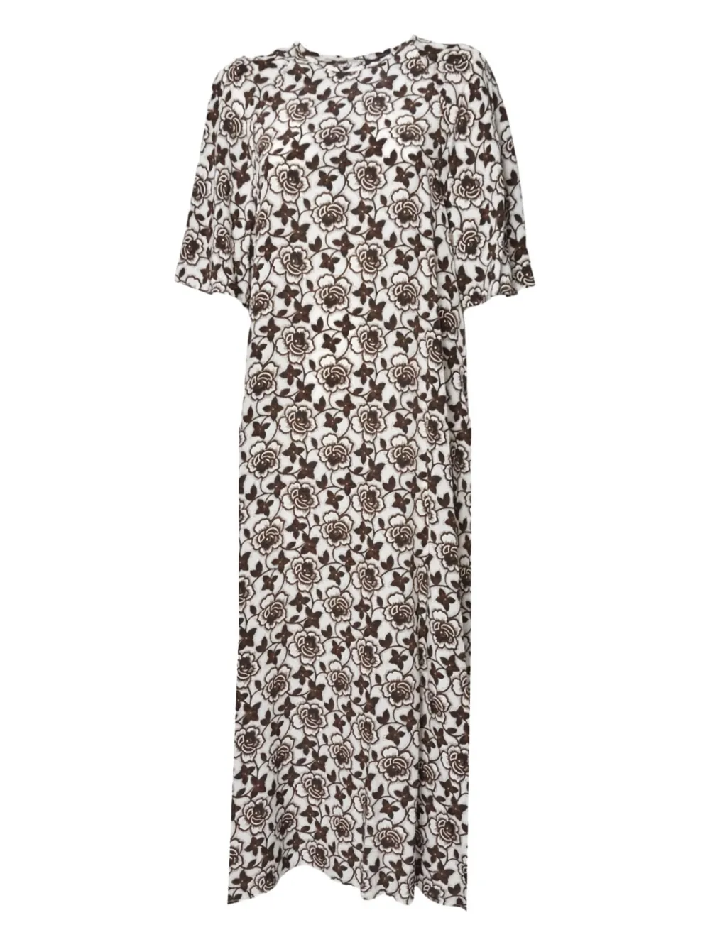 Платье миди с короткими рукавами и цветочным принтом Weekend Max Mara, коричневый
Платье миди с короткими рукавами и цветочным принтом Weekend Max Mara, коричневый
