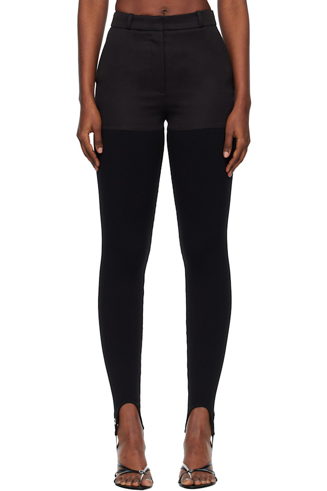 Гибридные ребристые брюки Coperni, черный
Гибридные ребристые брюки Coperni, черный